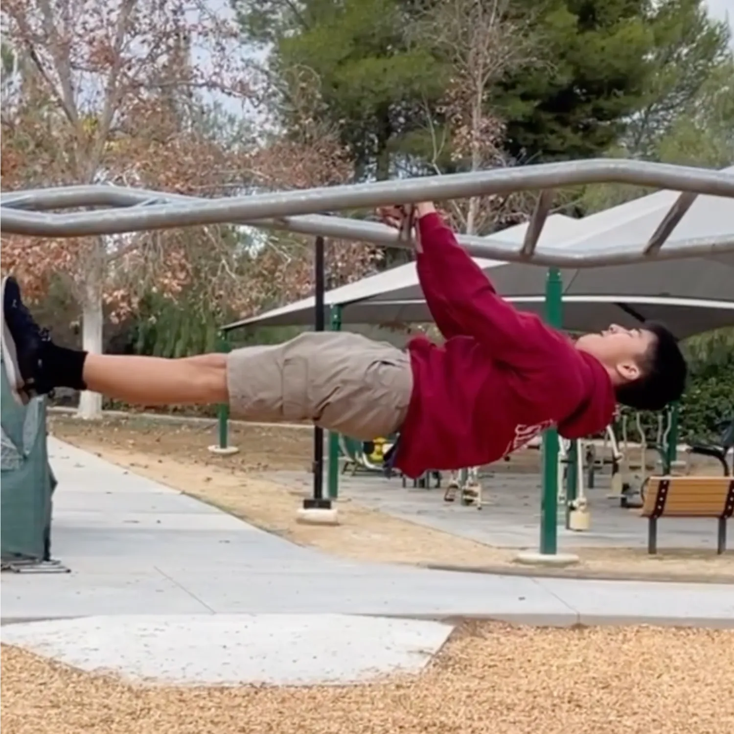 Calisthenics front lever
