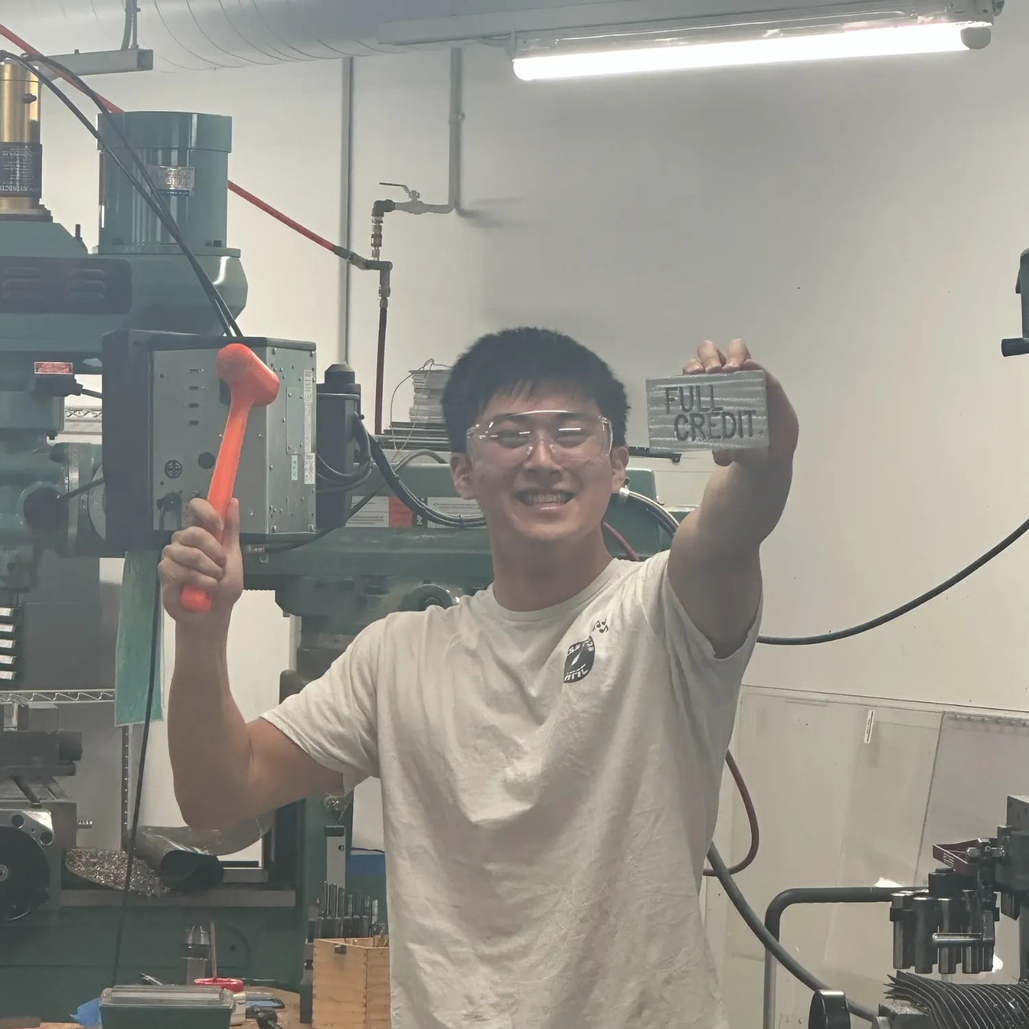 Milling at machine shop